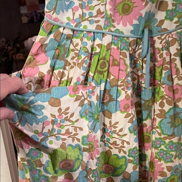 Floral vintage Sundress with Pockets - Picture 4 of 5
